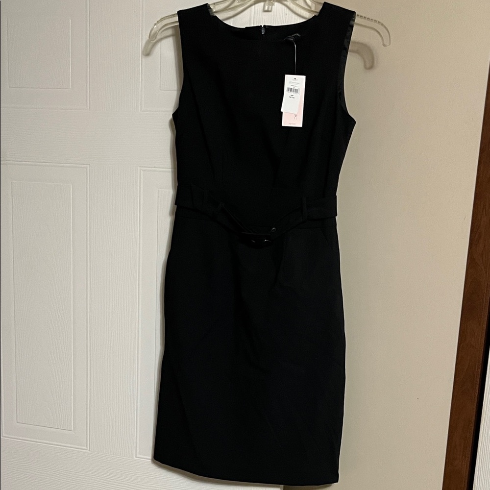 Banana Republic Women’s Belted Black Dress size 00P NWT